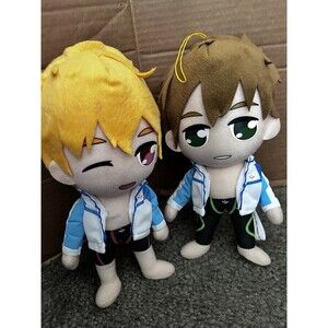 Nagisa Hazuki & Makoto Plush Iwatobi Eternal Summer Plushie Swim Club 2 Plush